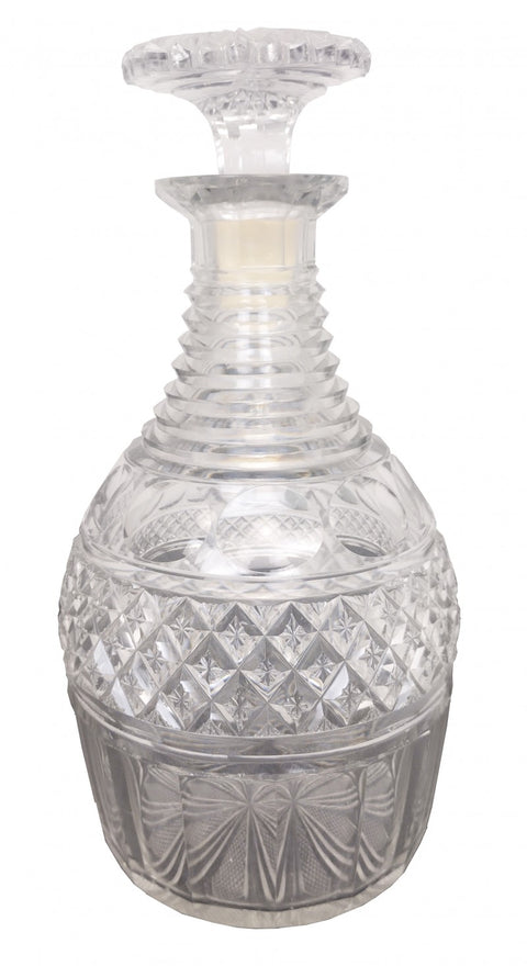 Antique Cut Lead Crystal Decanter