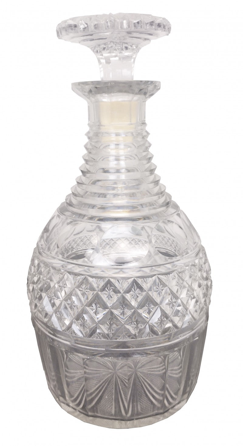 Antique Cut Lead Crystal Decanter