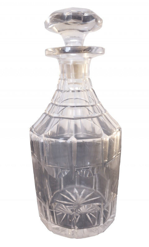 Antique Hand Cut Lead Crystal Decanter