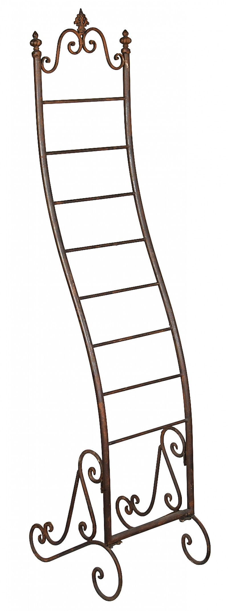 Rust-Finish Magazine Holder Display Rack