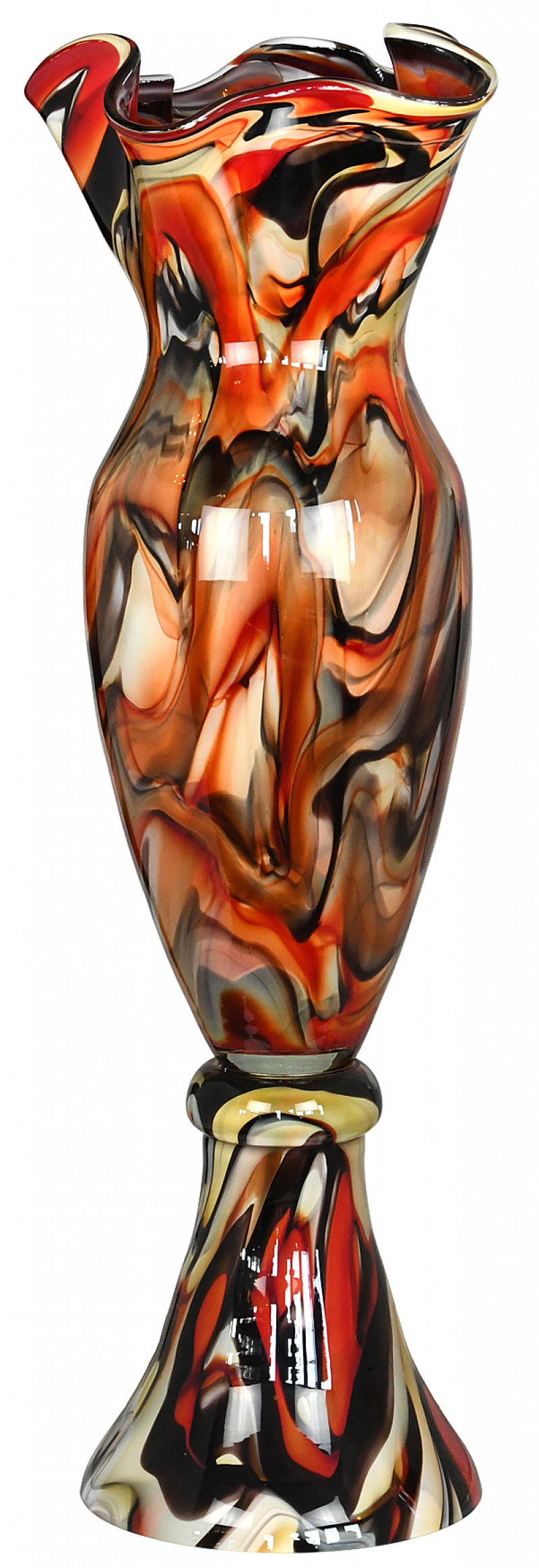 Fine Art Glass "Manhattan" Vase by Jozefina