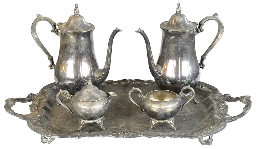 5-Piece Silver Plate Service Set