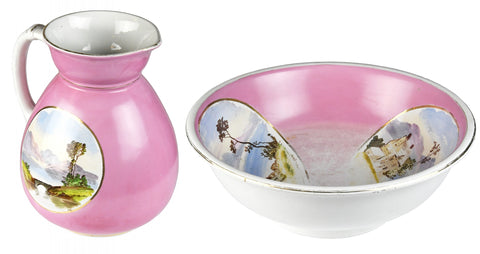 Victorian Bowl & Pitcher Wash Basin ca. 1890