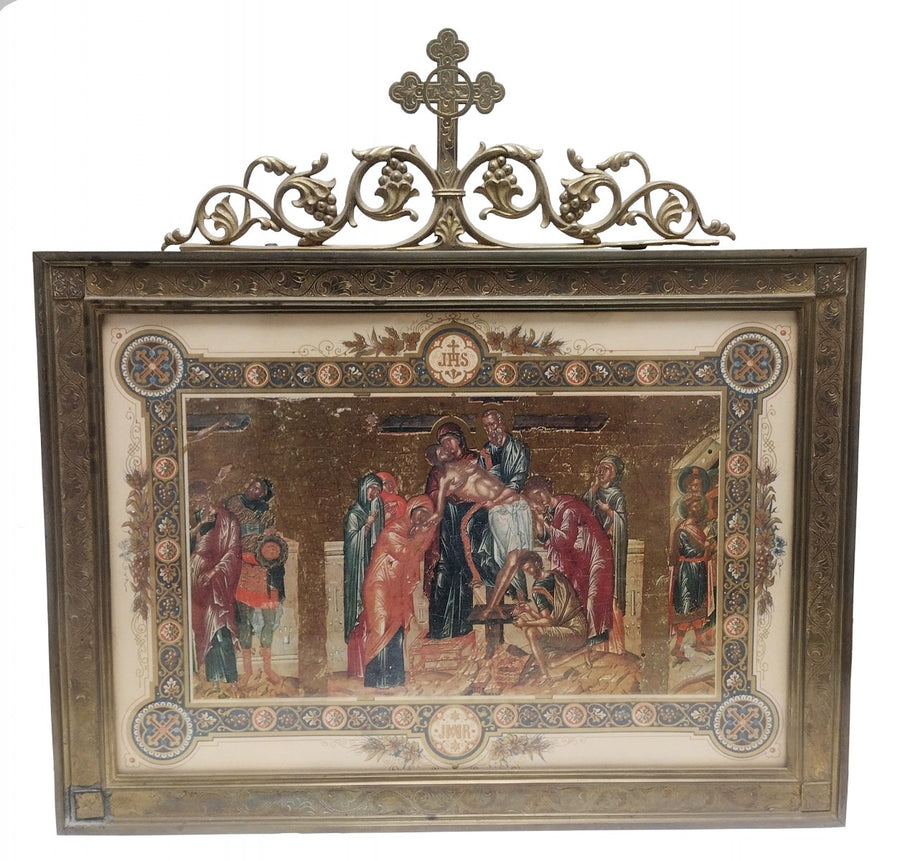 Color Lithograph Christian