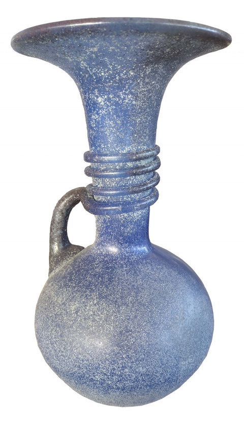 Blue Venetian Art Glass Vase