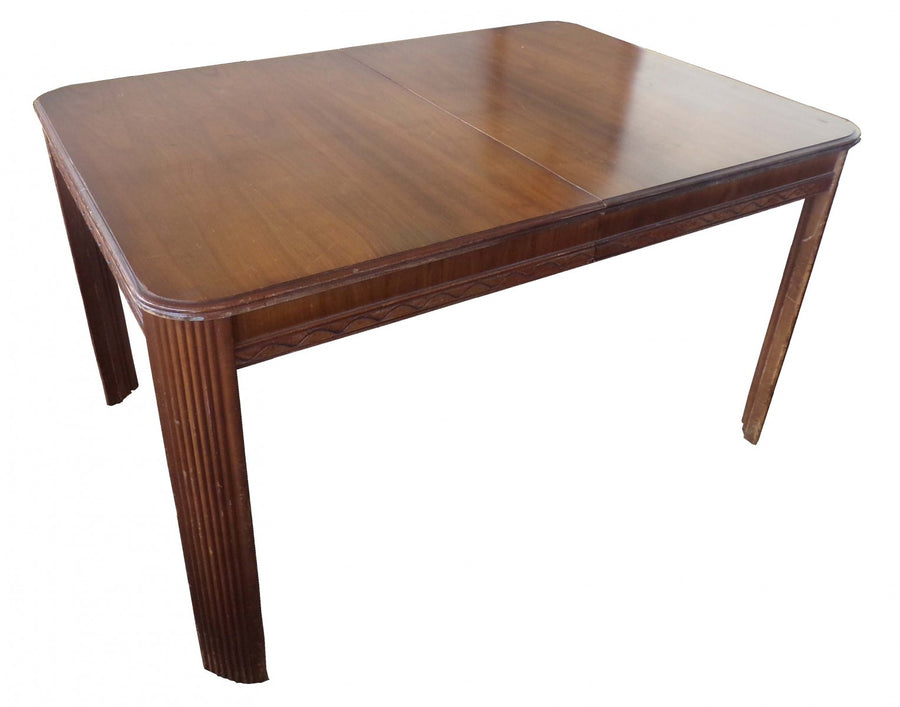Antique Art Deco Dining Table and Chairs Set