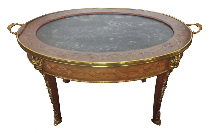 Antique Small Round Ornate Table