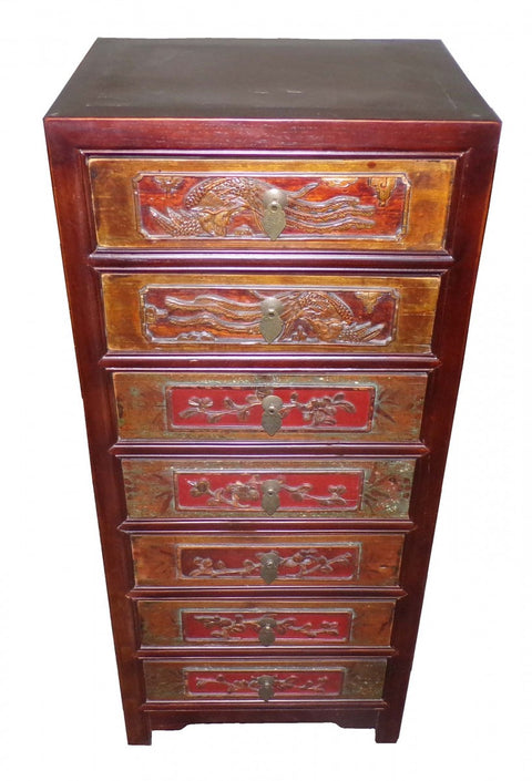 Antique Chinese Dresser Drawers