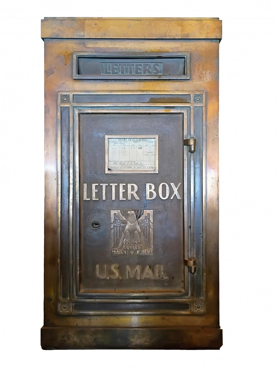 Art Deco US Mail Letter Box Facade
