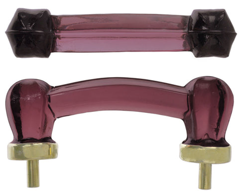 Amethyst Glass Bridge Handle