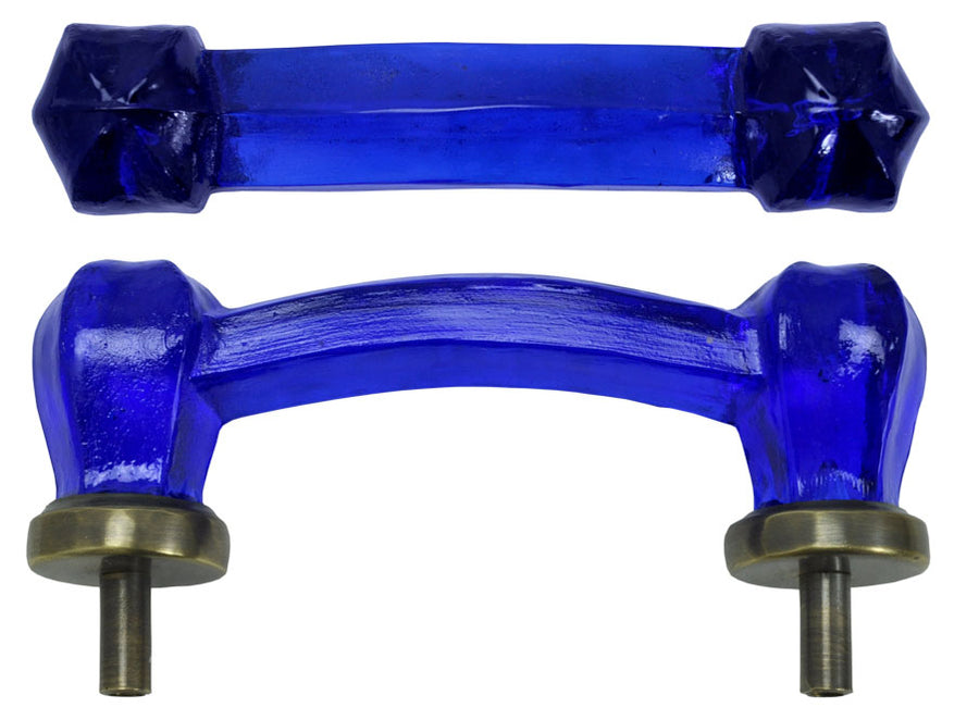 Colbalt Blue Glass Bridge Handle