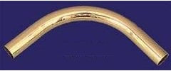 Classic Brass Style 2" OD Bar Rail 90 degree "Big Sweep"