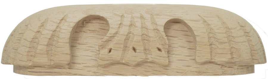 Oak Carved 5" Desk Handle