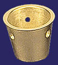 Vintage Furniture Round Leg Brass Toe Cap 1" Opening