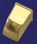 Vintage Furniture Stamped Brass Toe Cap 7/8"