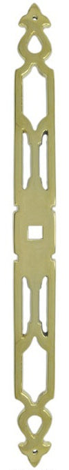 Pierced Brass Backplate Escutcheon 9.5"