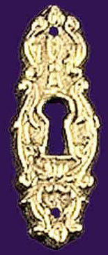 Cast Brass Keyhole Escutcheon
