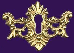 Victorian Cast Brass Keyhole Escutcheon