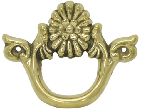 Cast Brass Drawer Pull Without Keyhole