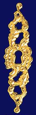 Louis Style Large Vertical Keyhole Escutcheon
