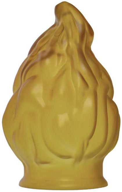 Amber Torch or Flame Shade 4" Fitter