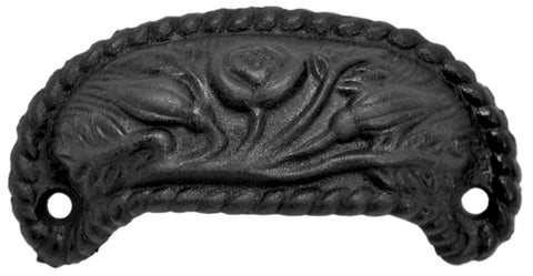 Iron Fruit Design Bin Pull 3" Boring