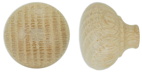 2" Oak Victorian Wooden Knob