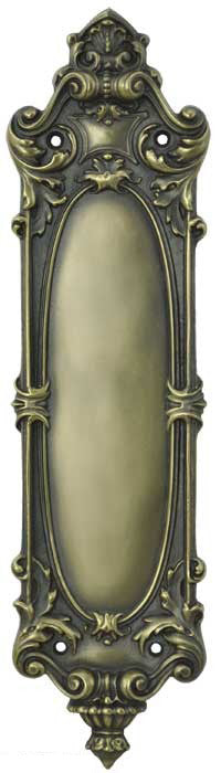Victorian Antique Recreated Roccoco Yale Pattern Pushplate