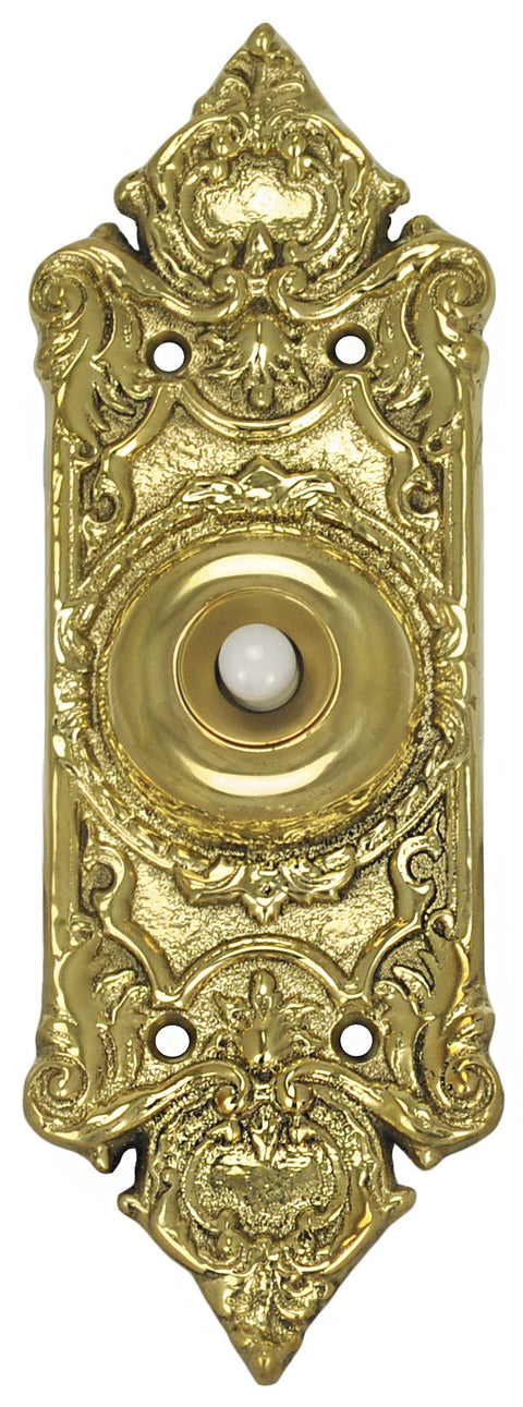 Victorian Sargent Rococo Doorbell Push Button Circa 1910 (L-16)
