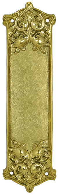 Victorian Scroll Design Push Plate