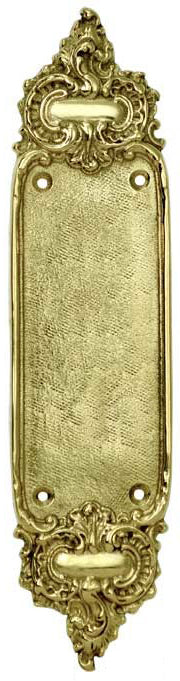 Victorian Recreated Louis Style Push Plate 9 3/4" Tall