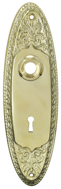 Victorian Oval Doorknob Backplate