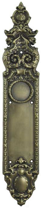 Victorian Style Heraldic Pushplate