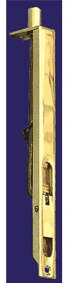 Narrow Mortise Slide Bolt 3/4" X 8"