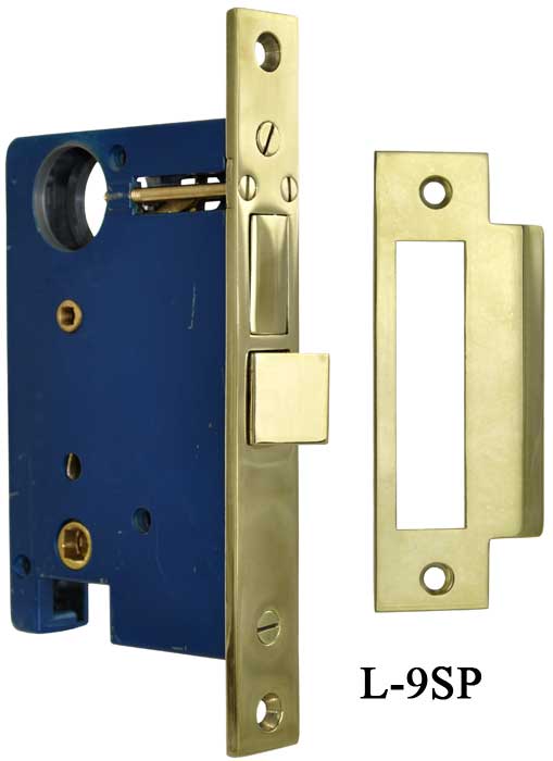 Mortise Lock for Entry Doors with Double Lift Thumblatch Function, 2 1/2" Backset