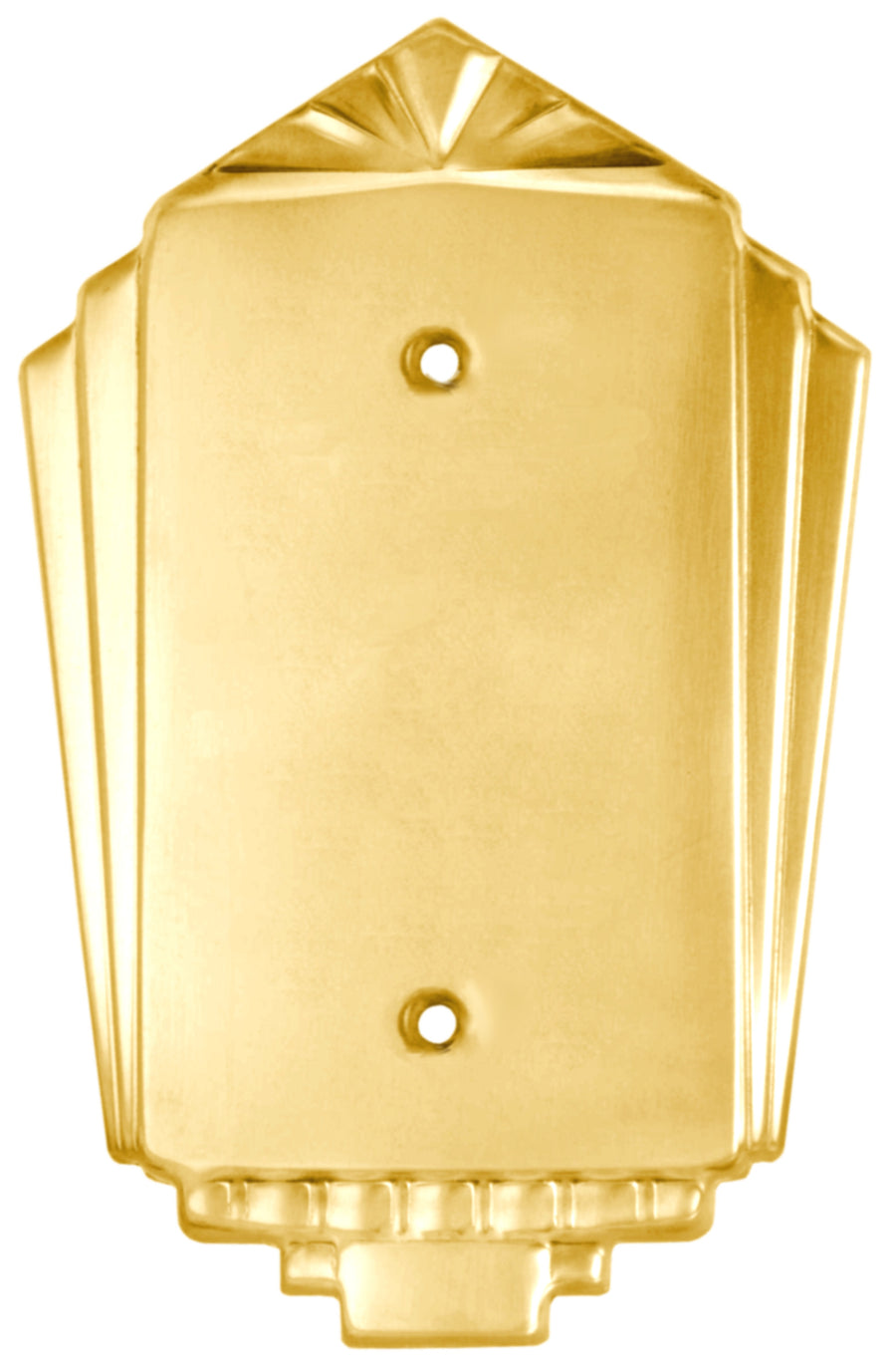 Art Deco Single Blank Switch Plate Cover