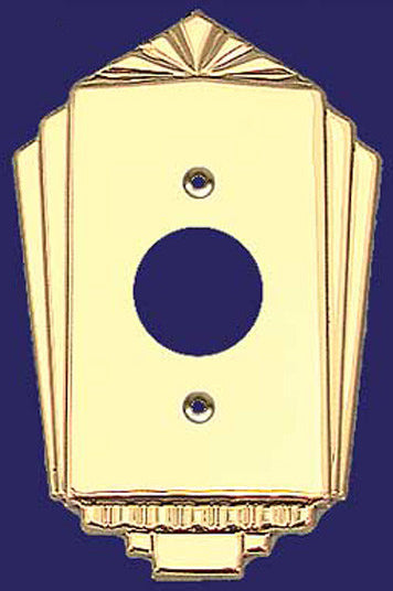 Art Deco Recreated Large Plug Cover Plate