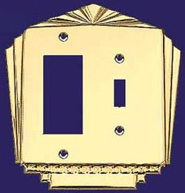 Art Deco Style GFI & Switch Plate Cover