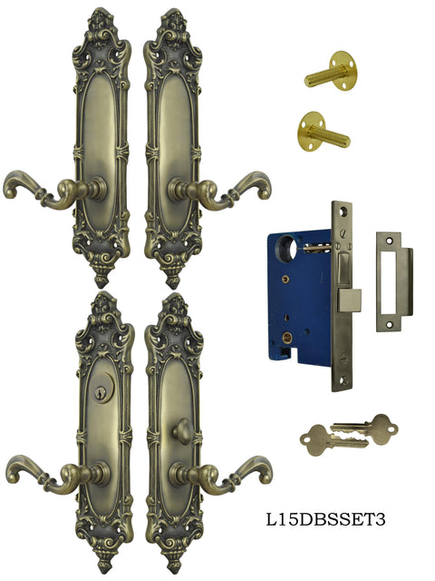 Victorian Double Door Entry Set Rococo Yale Pattern