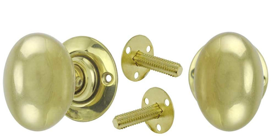 Contemporary Solid Brass Plain Door Plate Dummy Set