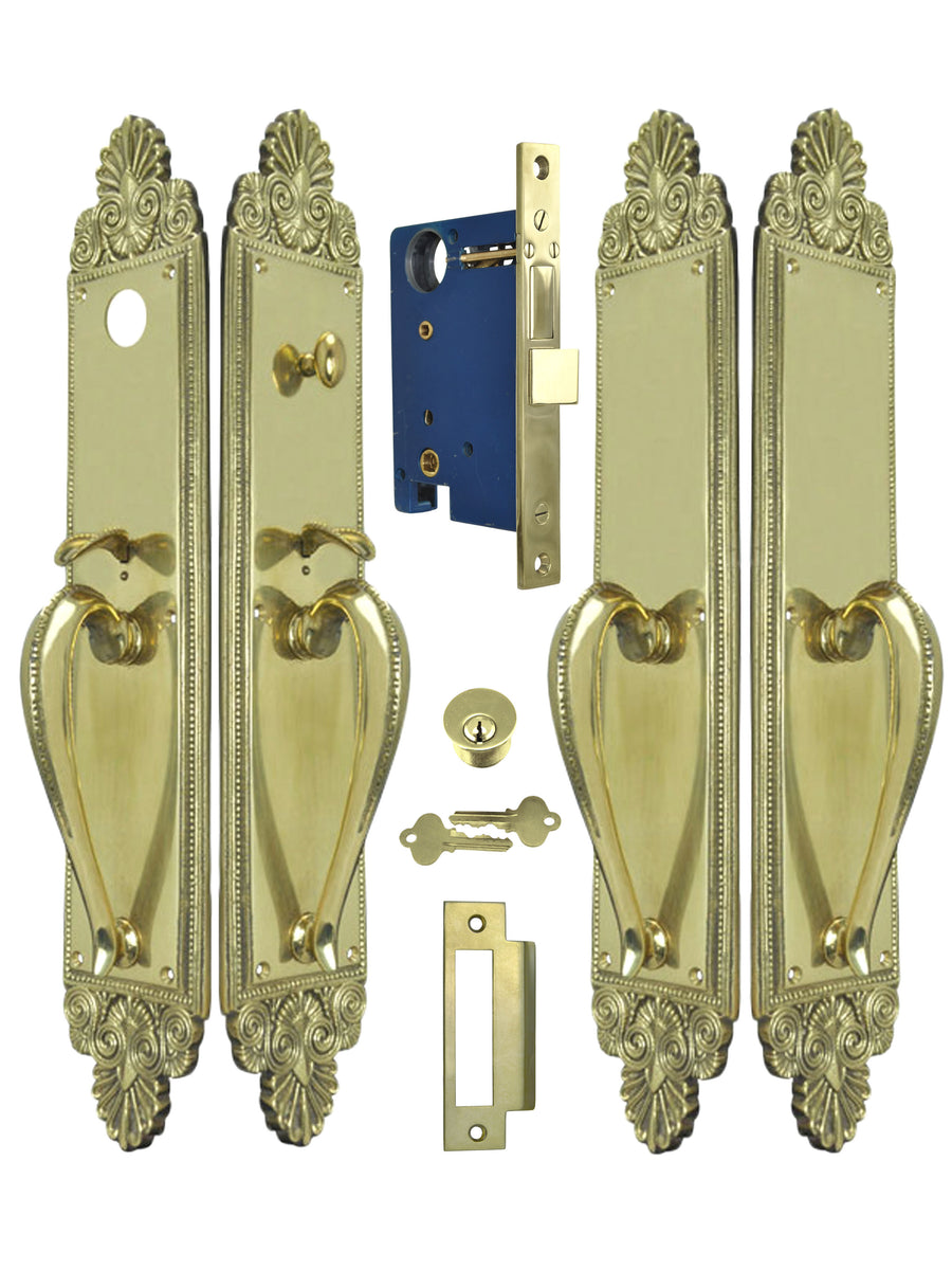 Victorian Scallop Design Double Door Entry Set