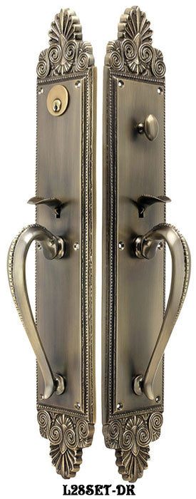 Victorian Scallop Design Single Entry Door Set