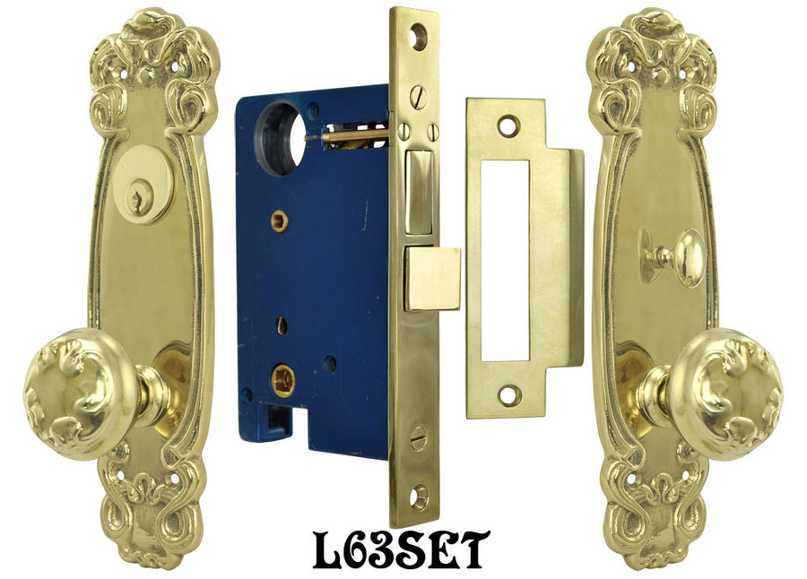 Art Nouveau Door Plate Entry set