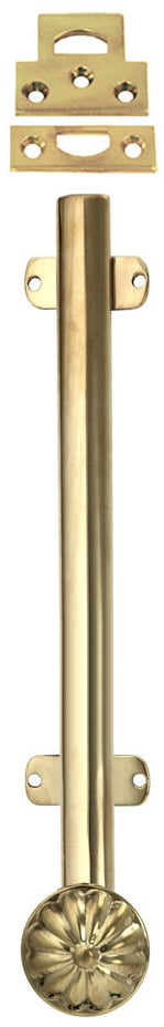 French Door Bolt - 12" Long Surface Bolt With Catches
