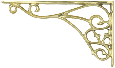 Victorian Cast Brass Shelf Bracket