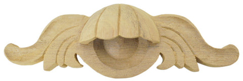 Hand Carved Wooden Handle 7" Wide