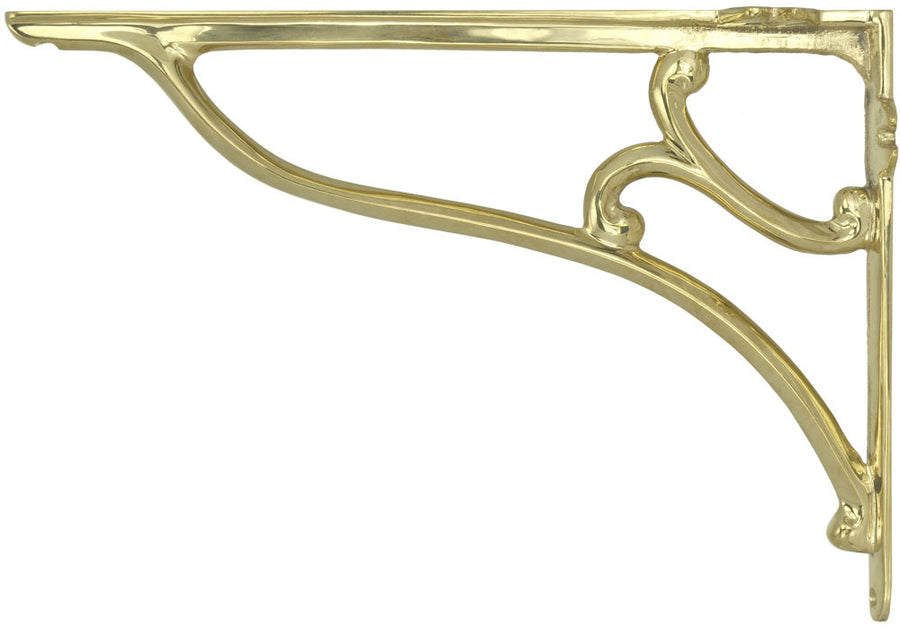 Large Brass Shelf Bracket