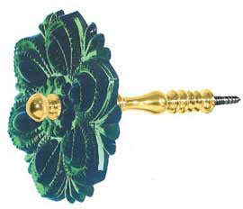 Pressed Glass Curtain Tieback Sea Green