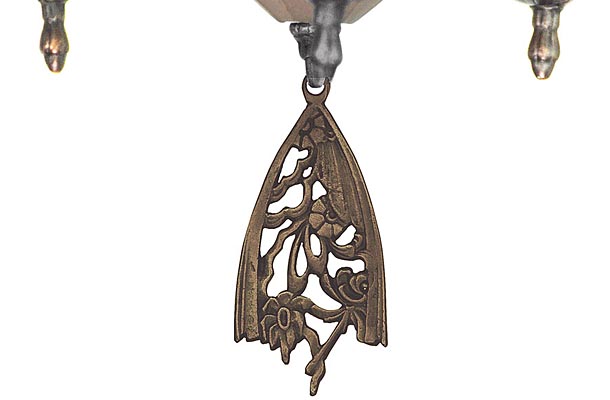 Art Deco Close Ceiling Flush Mount Chandeliers 5 Light Soleure Series by Mid West (122-SOL-CC) — view 4