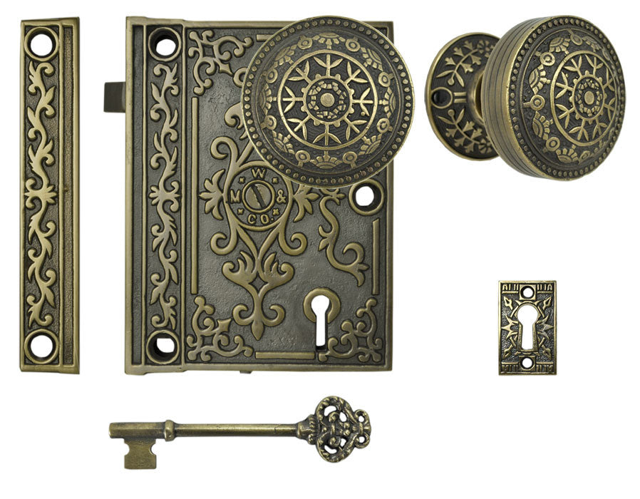 Decorative Surface Mounted Interior Locking Door Set